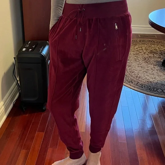 NWT Women's Polo Ralph Lauren Track pants / Burgundy / Size S - Picture 8 of 13